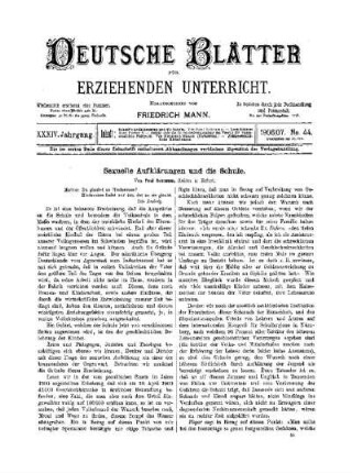 Sexuelle Aufklärungen und die Schule