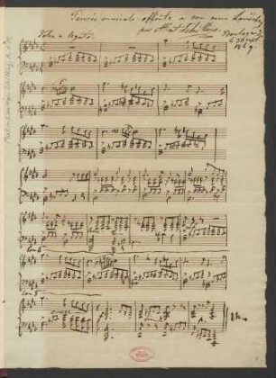 Pensée musicale; pf; f-Moll