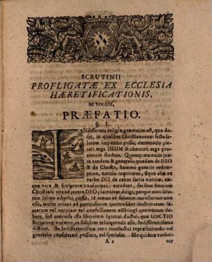 Scrutinium profligatae ex ecclesia haeretificationis, ut vocant, indifferentistis hodiernis oppositum