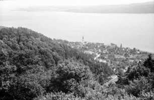 Überlingen, Haldenhof: Blick von oben auf Sipplingen