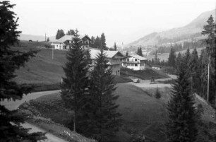 Riezlern: Blick vom Ifen Hotel gegen Riezlern
