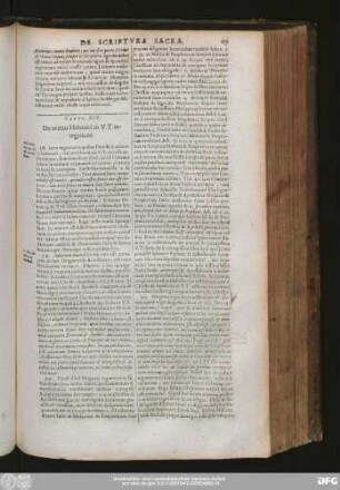 Caput XIV. De textus Hebraici in V. T. integritate.