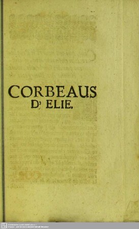 Corbeaus D'Elie