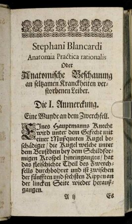 [Das erste Hundert.]