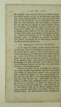 11. Amphion, Niobe, Oedipus
