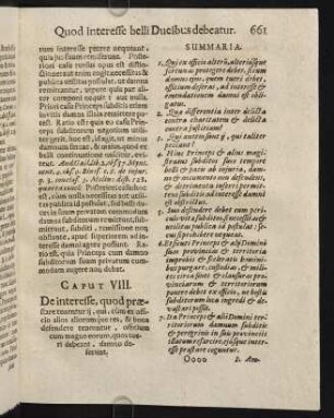661-671, Caput VIII. De interesse, quod praestare tenenturij, qui...