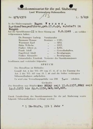 Werner, Eugen