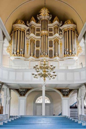 Deutschland. Niedersachsen. Gartow. Sankt Georg Kirche. Matthias Hagelstein Orgel. 1740