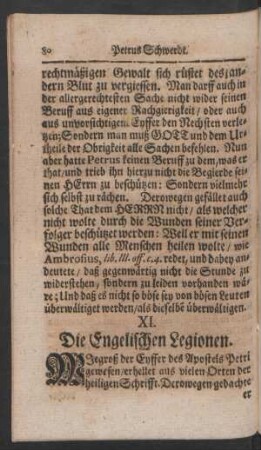 XI. Die Engelischen Legionen