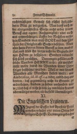XI. Die Engelischen Legionen