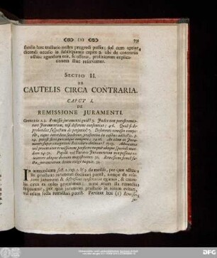 Caput I. De Remissione Iuramenti.