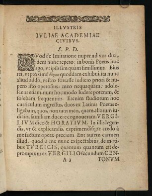 A3r-A3v, Illustris Iuliae Academiae Civibus