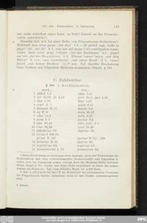 C. Zahlwörter.