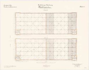 Proviantamt, Köln Mehlspeicher: Grundriss 3. OG, 4. OG 1:100