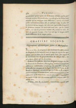 Chapitre second. Observations astronomiques faites à Madagascar
