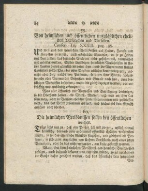 60. Die heimlichen Verlöbnissen sollen den öffentlichen weichen.