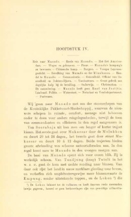 Hoofdstuk IV. Reis naar Manado. - ...