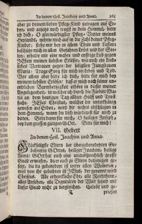 265-279, Erster Absatz. VII. Gebett - Letztes Gebett