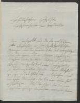 Brief von Sigismund von Hohenwart an Johann Jacob Kohlhaas