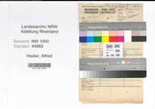 Entnazifizierung Alfred Heider, geb. 08.04.1907 (Gewerbeassessor)