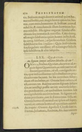 LXX. Quaestio.