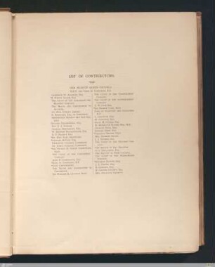 List of contributors