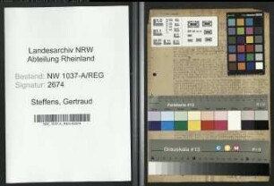 Entnazifizierung Gertraud Steffens , geb. 00.00.0000 ()