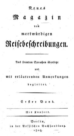 Vivant Denon's Reise in Nieder- und Ober-Aegypten, waehrend der Feldzuege des Generals Bonaparte