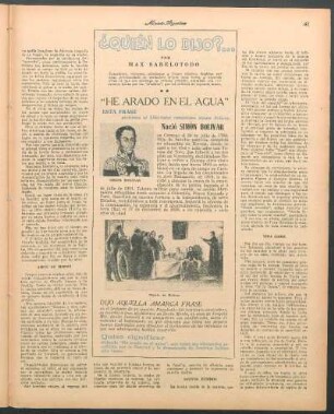 ¿Quién lo dijo?...
