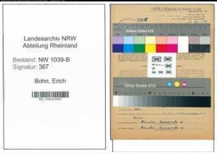 Entnazifizierung Erich Bohn , geb. 04.05.1910 (Polizist)
