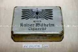 Blechdose für 50 Stück "KIOS Kaiser Wilhelm Cigarette E. ROBERT BÖHME"