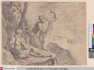 [Minerva, verkleidet als Telemachus, erscheint Odysseus; Minerva, disguised as Telemachus, appears to Ulysses]