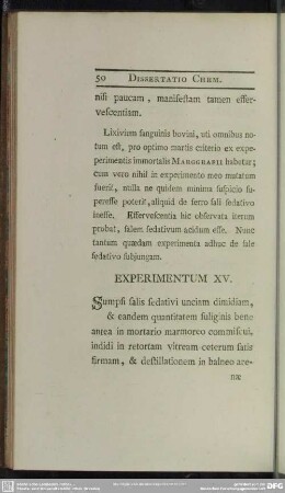 Experimentum XV