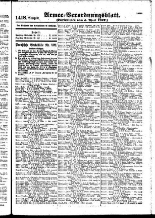 1418.Ausgabe. Donnerstag, 5. April 1917
