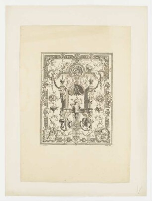 Groteske, aus: Jacques Thuret, „Oeuvre de Jean Bérain“, Paris 1711