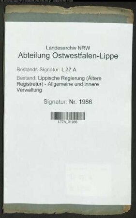 Anstellung der Landbaumeister
