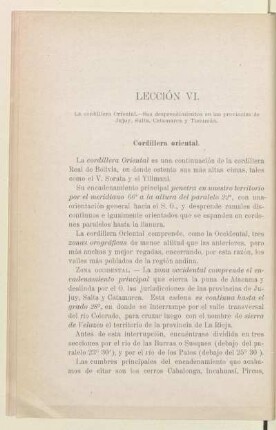 Lección VI