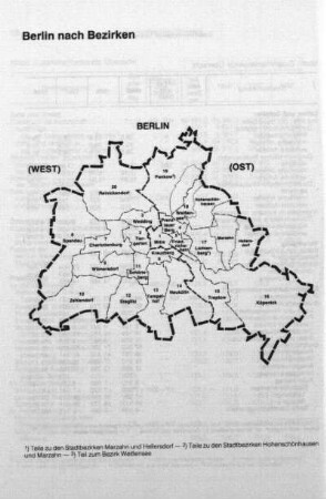 Karte: Berlin nach Bezirken