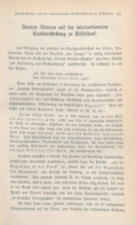 59-72 Ideales Streben auf der internationalen Kunstausstellung zu Düsseldorf
