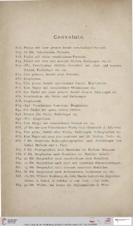 Convolute (Nr. 816 - 864)