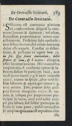 De Contractu Societatis