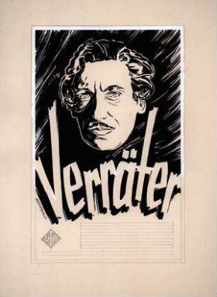 Filmplakatentwurf für "Verräter" (1936)