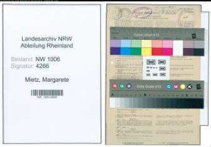 Entnazifizierung Margarete Mietz , geb. 14.07.1910 ()