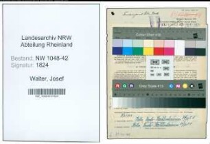Entnazifizierung Josef Walter , geb. 04.12.1889 (Finanzbeamter)