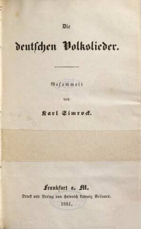 Die Deutschen Volkslieder