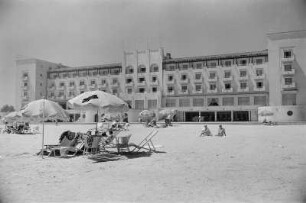 Eforie. Hotel am Strand am Schwarzen Meer