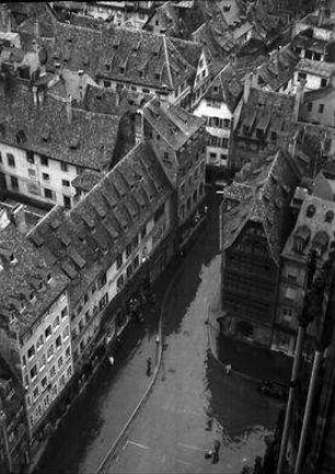 Straßburg: Blick vom Münster, von der Plattform auf Kammerzell'sches Haus