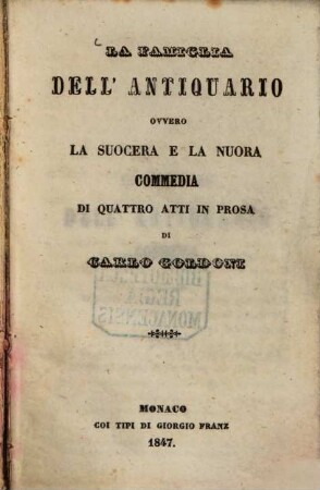 La famiglia dell'antiquario