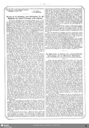 Die Elektricität als Helferin der wissenschaftlichen Zeitmessung und des öffentlichen Zeitdienstes (Schluss)