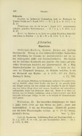 II.2 Literatur.